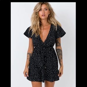 Princess Poly Black Polka Dot Dress